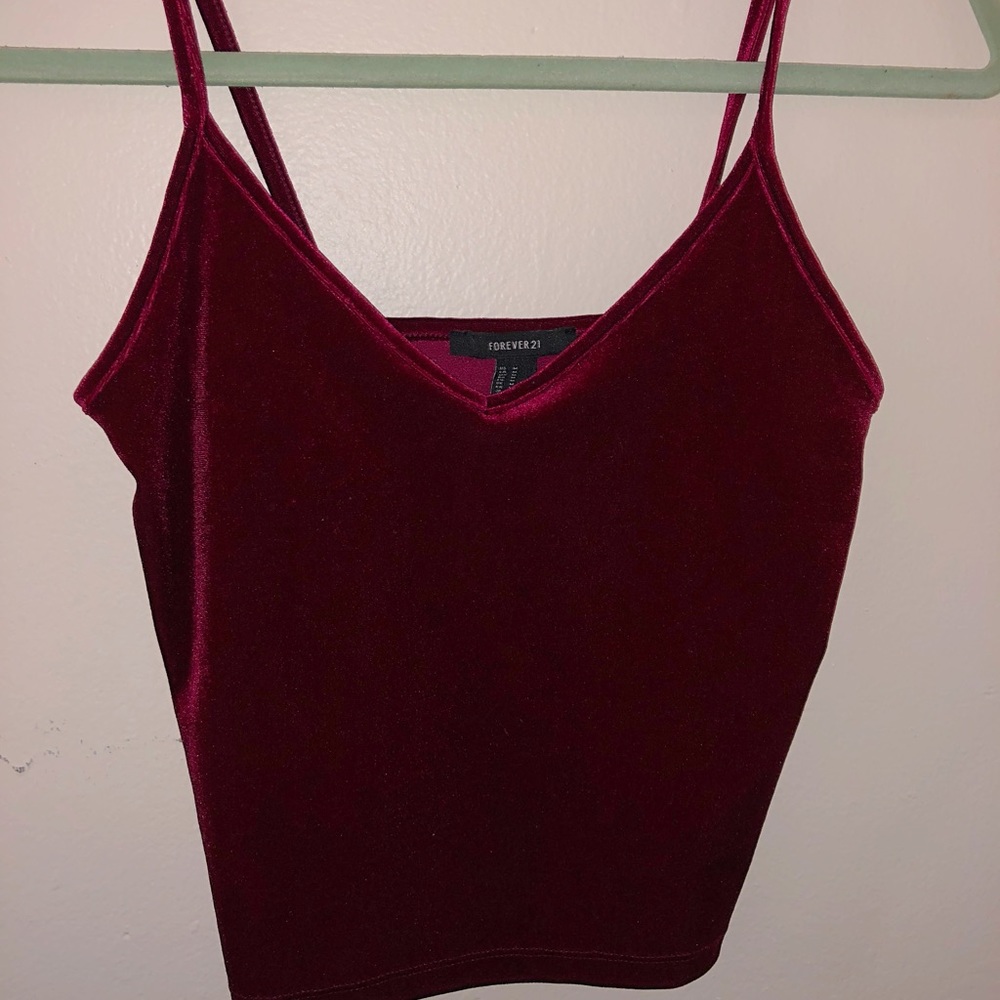 Forever 21 Velvet Tank Top